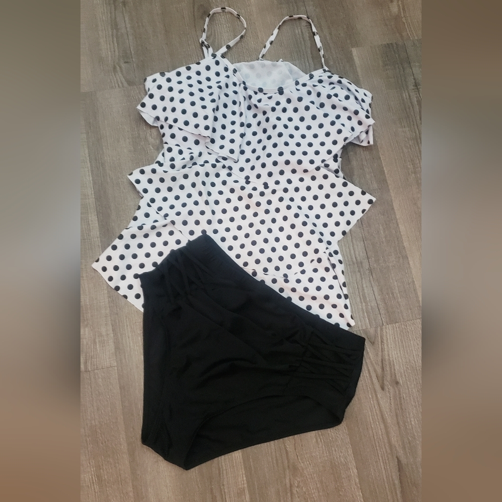 Womens 2 piece tankini swimsuit size XL